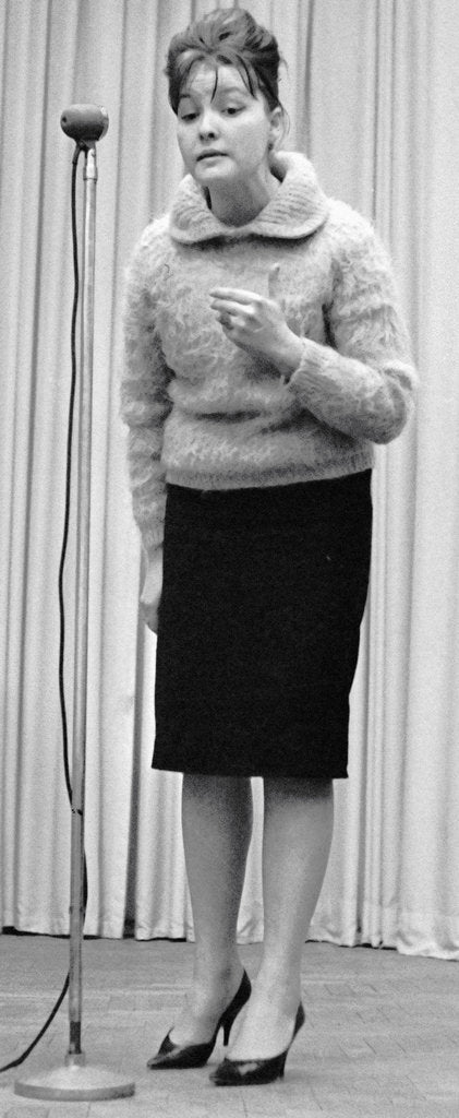 Detail of Bella Akhmadulina, Russian poet, 1960s by Anonymous