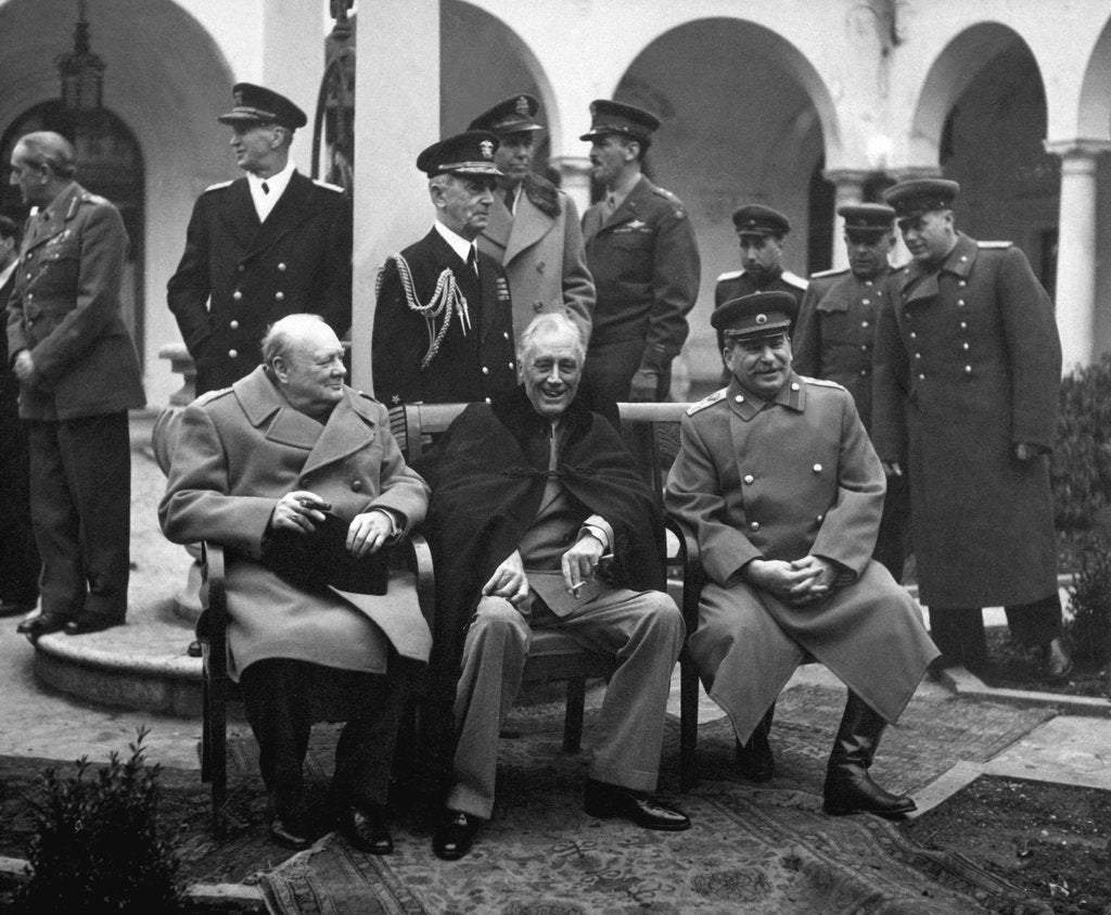 Detail of Conference of the Allied leaders, Yalta, Crimea, USSR, February 1945 by Anonymous