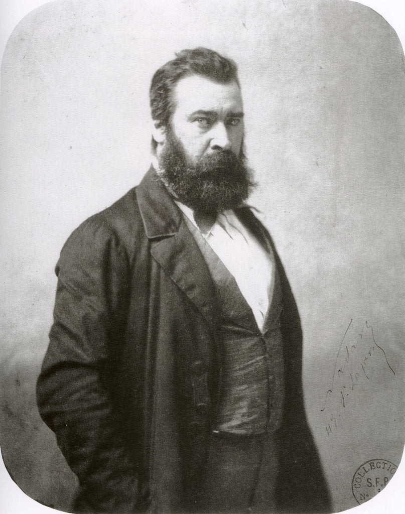 Detail of Jean-François Millet, French painter, c1860s by Nadar