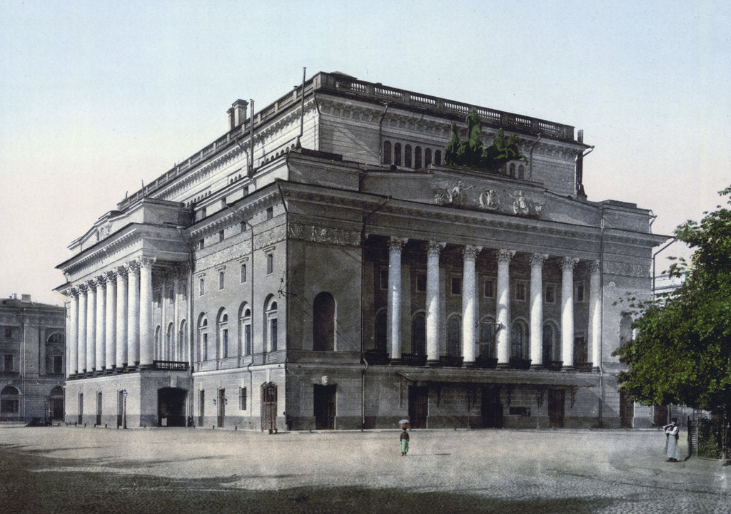 Detail of The Alexandrinsky Theatre, St Petersburg, Russia, c1890-c1905 by Anonymous
