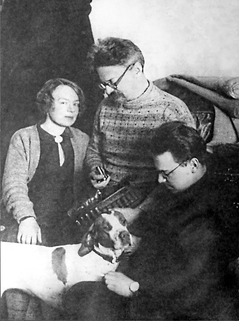 Detail of Leon Trotsky and his family, Alma Ata, USSR, 1928 by Anonymous