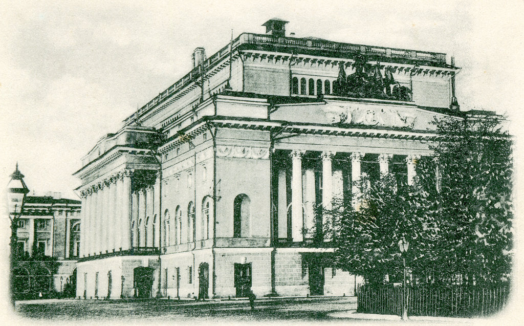Detail of The Alexandrinsky Theatre, Saint Petersburg, Russia, 1890s by Unknown