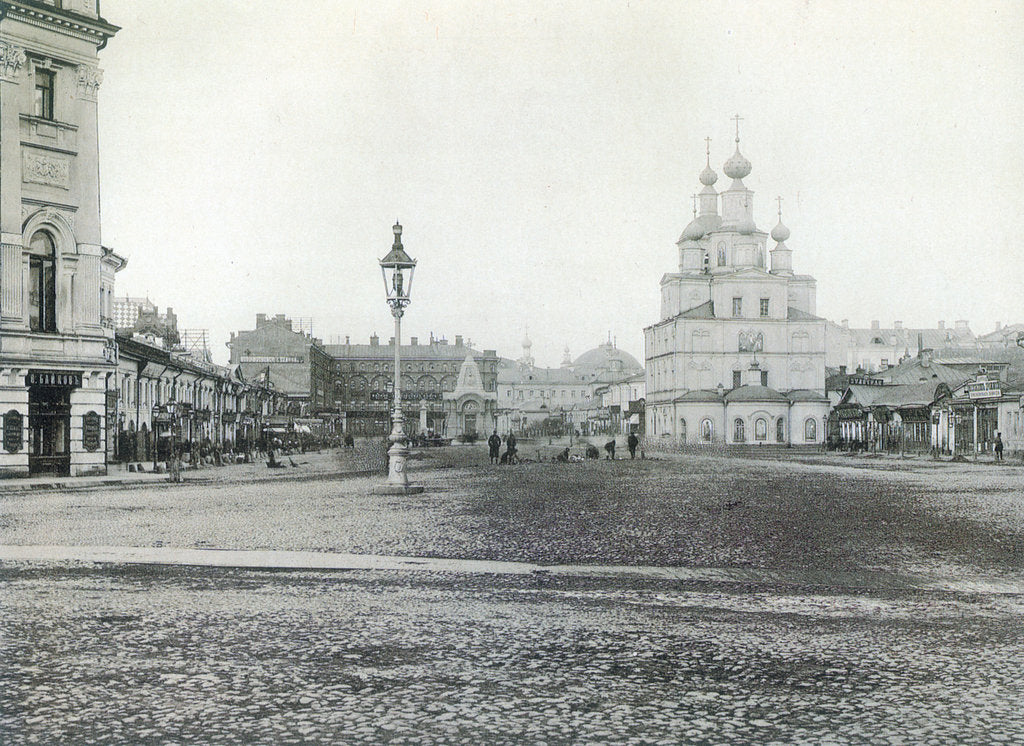 Detail of Okhotny Ryad (Hunting Row), Moscow, Russia 1880s by Unknown