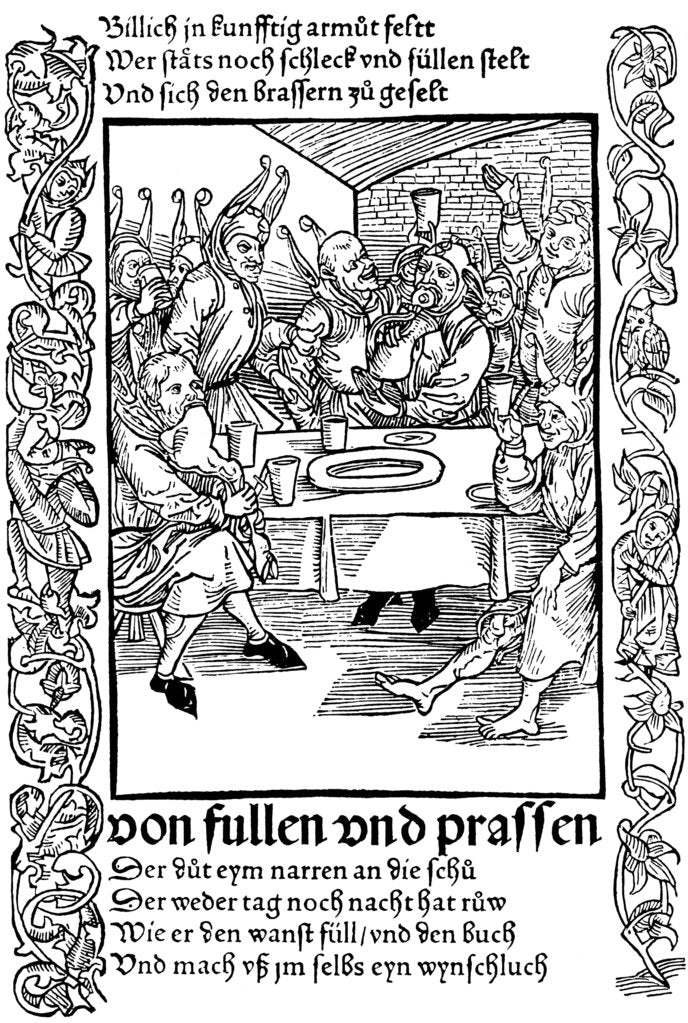 Detail of Illustration from the book Ship of Fools by Sebastian Brant, 1494. by Albrecht Dürer