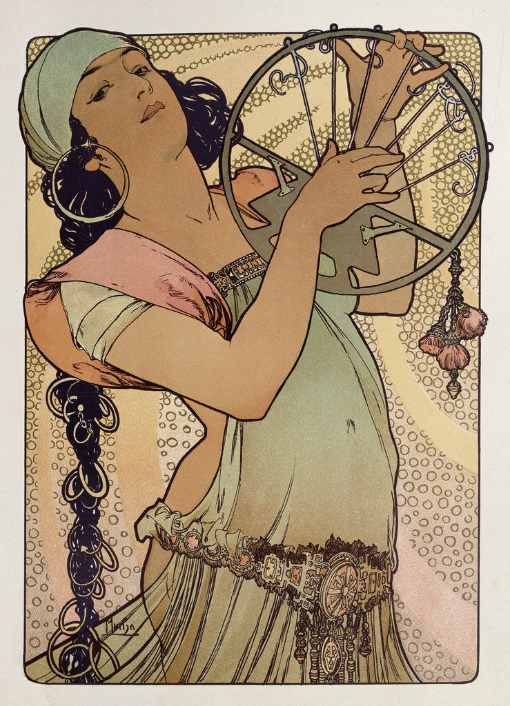 Detail of Salome by Alphonse Mucha