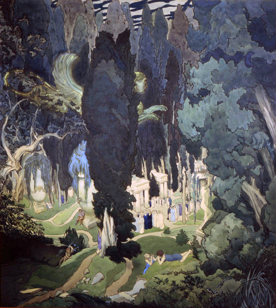 Detail of Elysium, 1906. by Leon Bakst