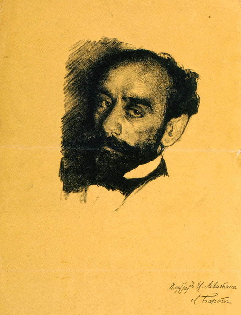 Detail of Portrait of the artist Isaak Levitan, 1899. by Leon Bakst