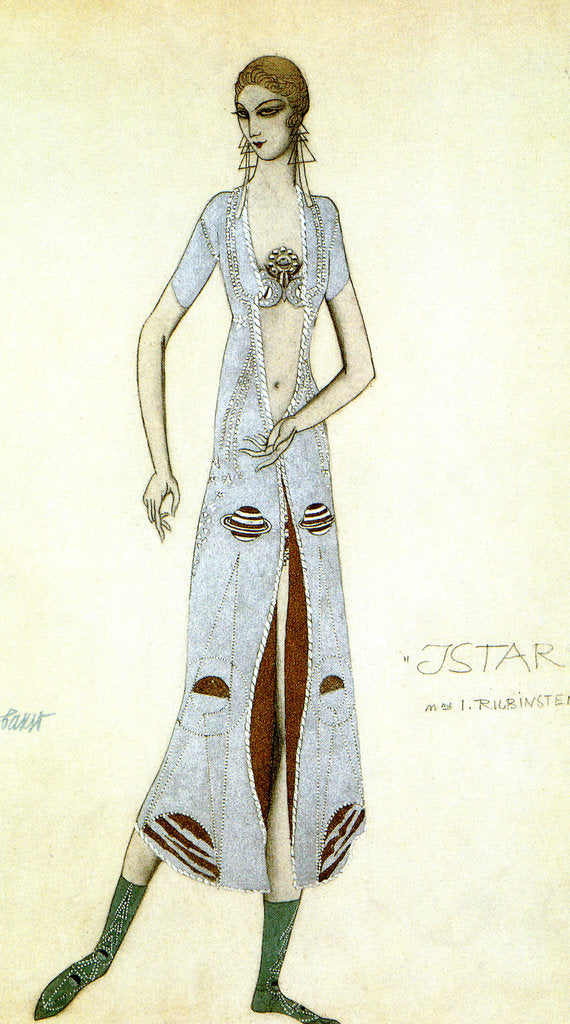 Detail of Costume design for Ida Rubinstein as Ishtar, 1924. by Leon Bakst