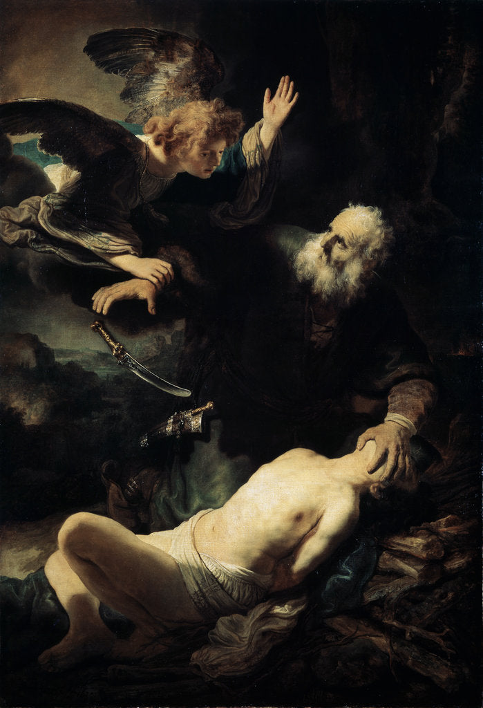Detail of Abraham Sacrificing Isaac, 1635. by Rembrandt Harmensz van Rijn