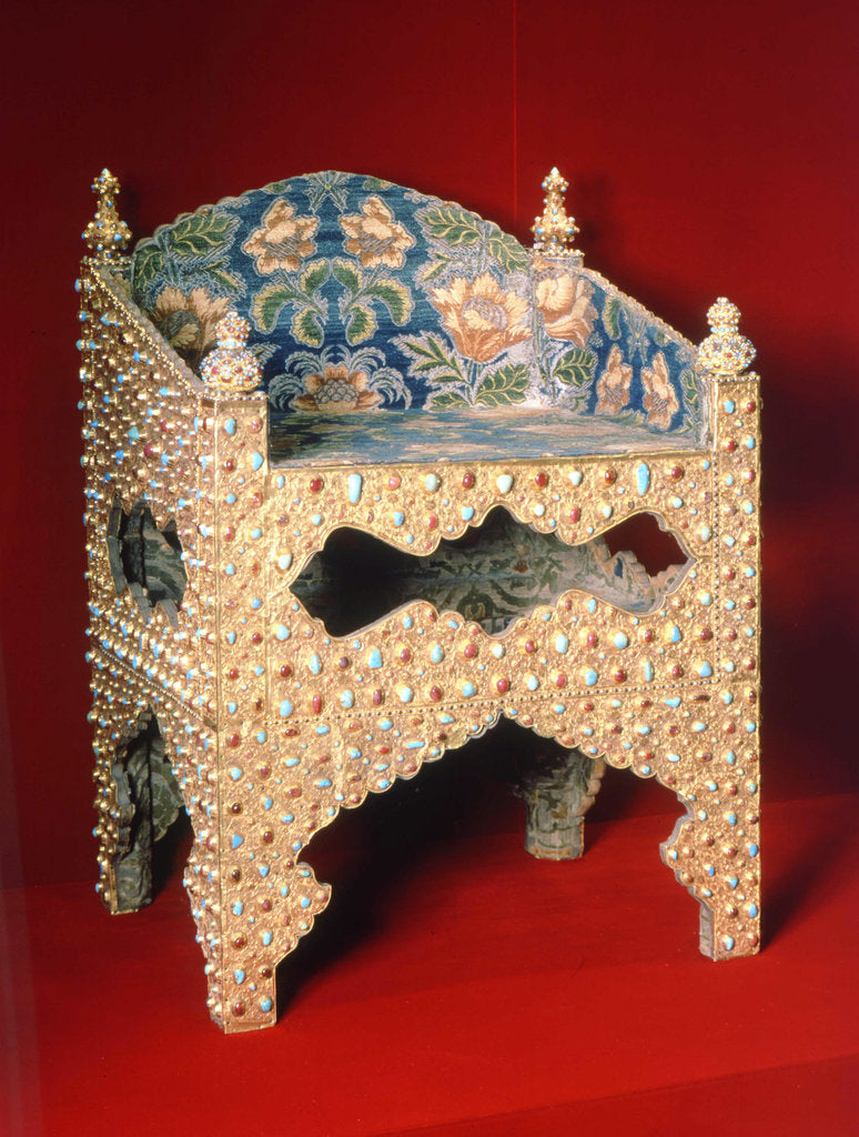 Detail of Throne of the Tsar Boris Godunov, early 17th century by Iranian Master