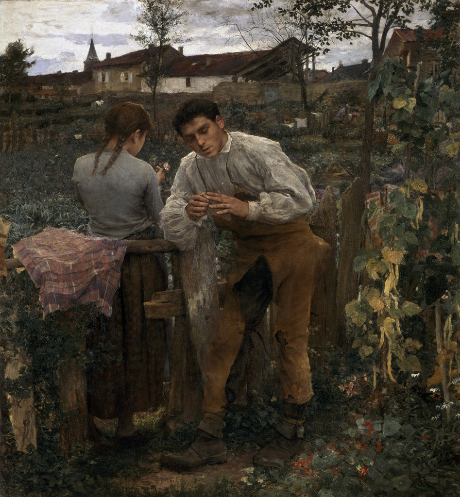 Detail of Rural Love, 1882 by Jules Bastien-Lepage