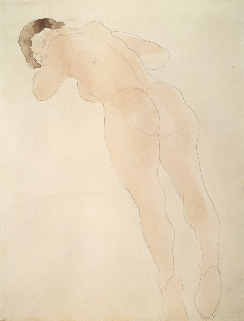 Detail of A Nude, 1900-1908. by Auguste Rodin