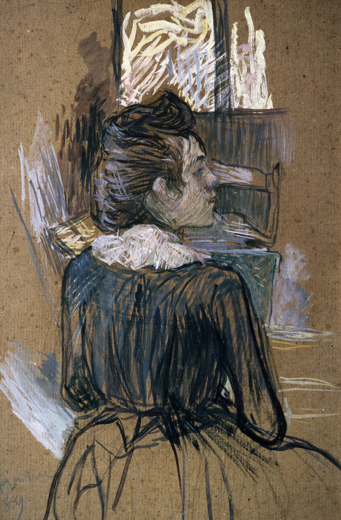 Detail of Woman at a Window, 1889. by Henri de Toulouse-Lautrec