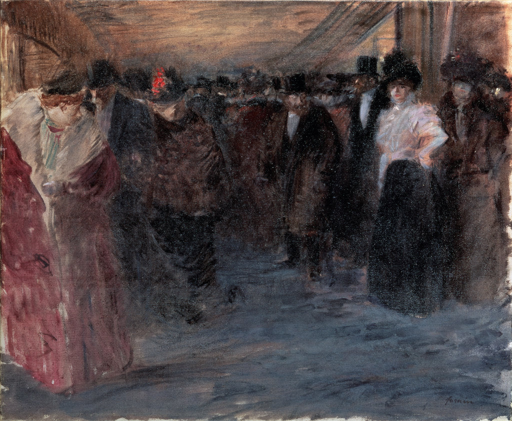 Detail of Music Hall, 1890s. by Jean Louis Forain