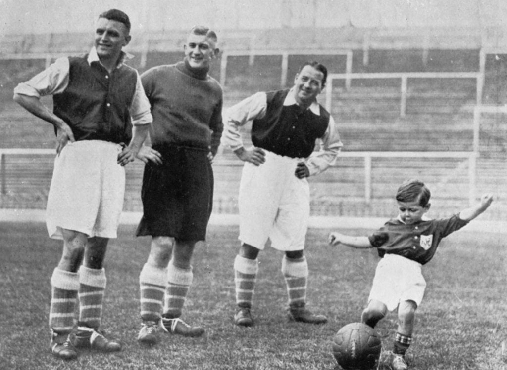 Detail of Young Tony Hapgood shows his skills at Highbury, London by Topical Press Agency