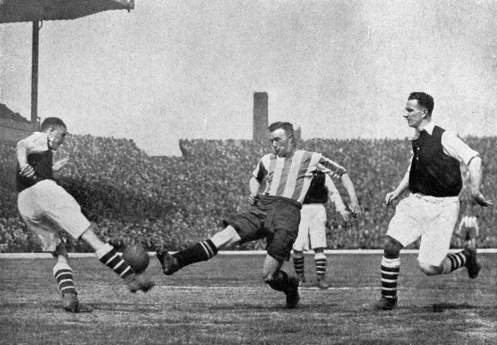 Detail of Action from an Arsenal v Sheffield United football match by London News Agency