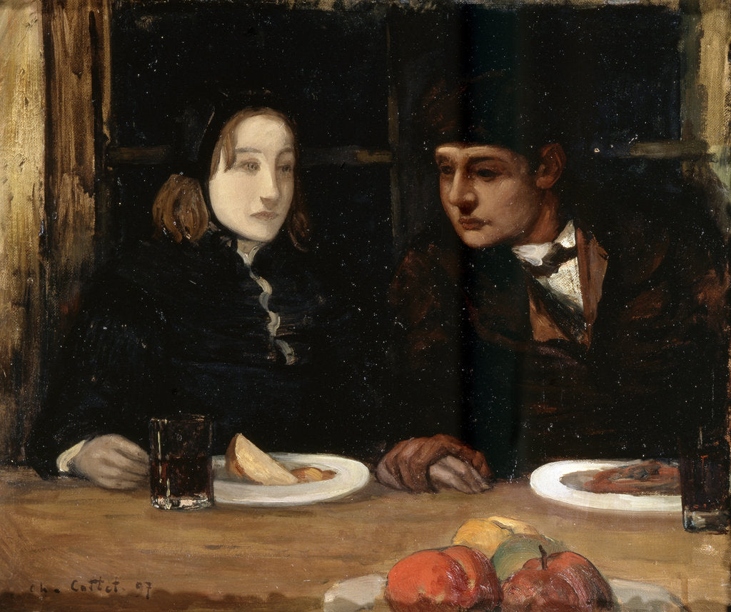 Detail of The Farewell Supper, (Toilers of the Sea), 1897. by Charles Cottet