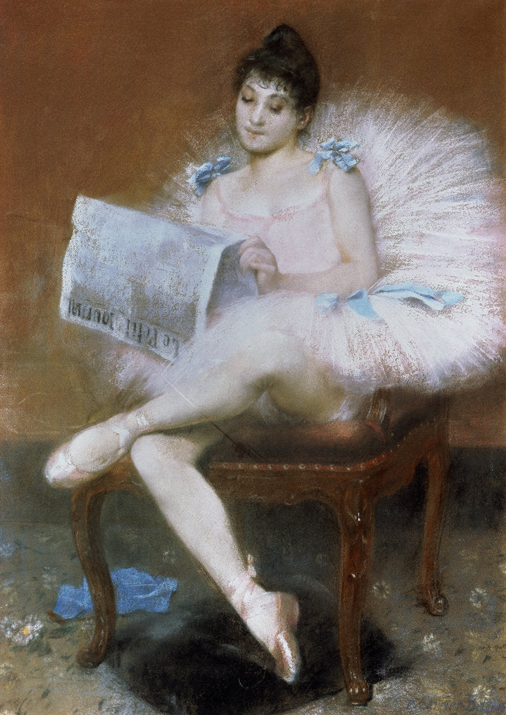 Detail of Sitting Ballet Dancer, 1890. by Pierre Carrier-Belleuse