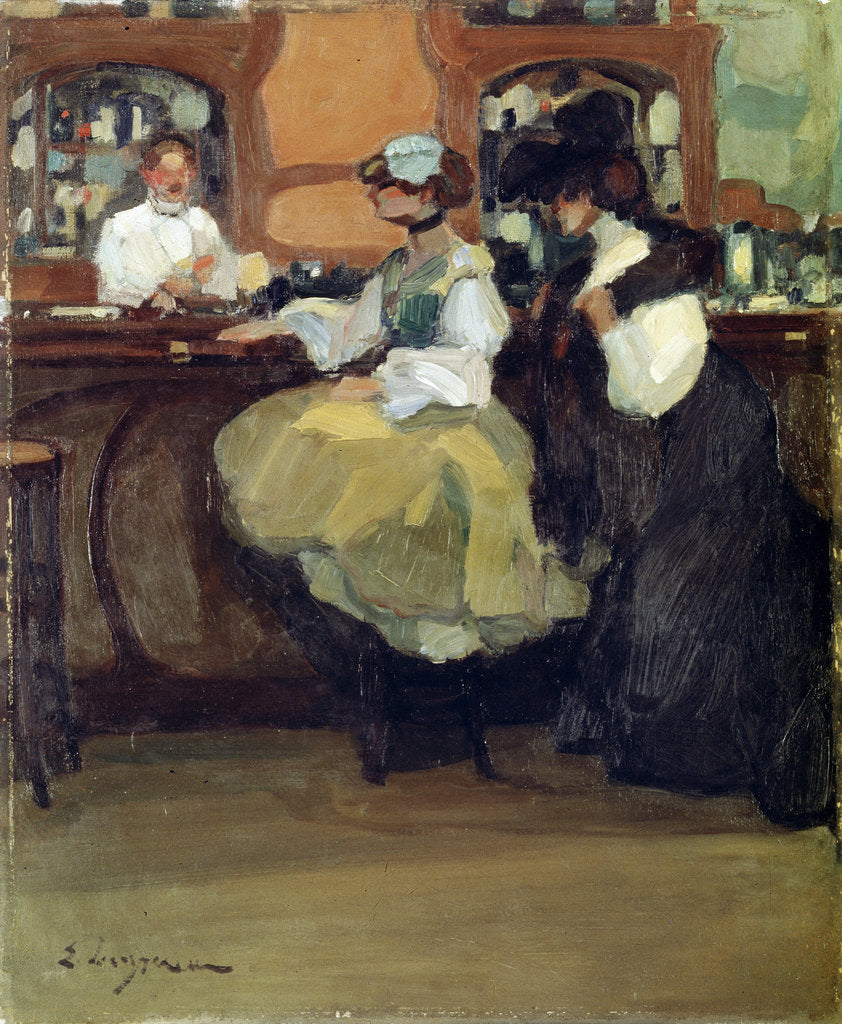 Detail of Bar Tabarin, 1905. by Edmond Lempereur