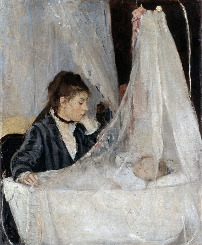 Detail of The Cradle by Berthe Morisot