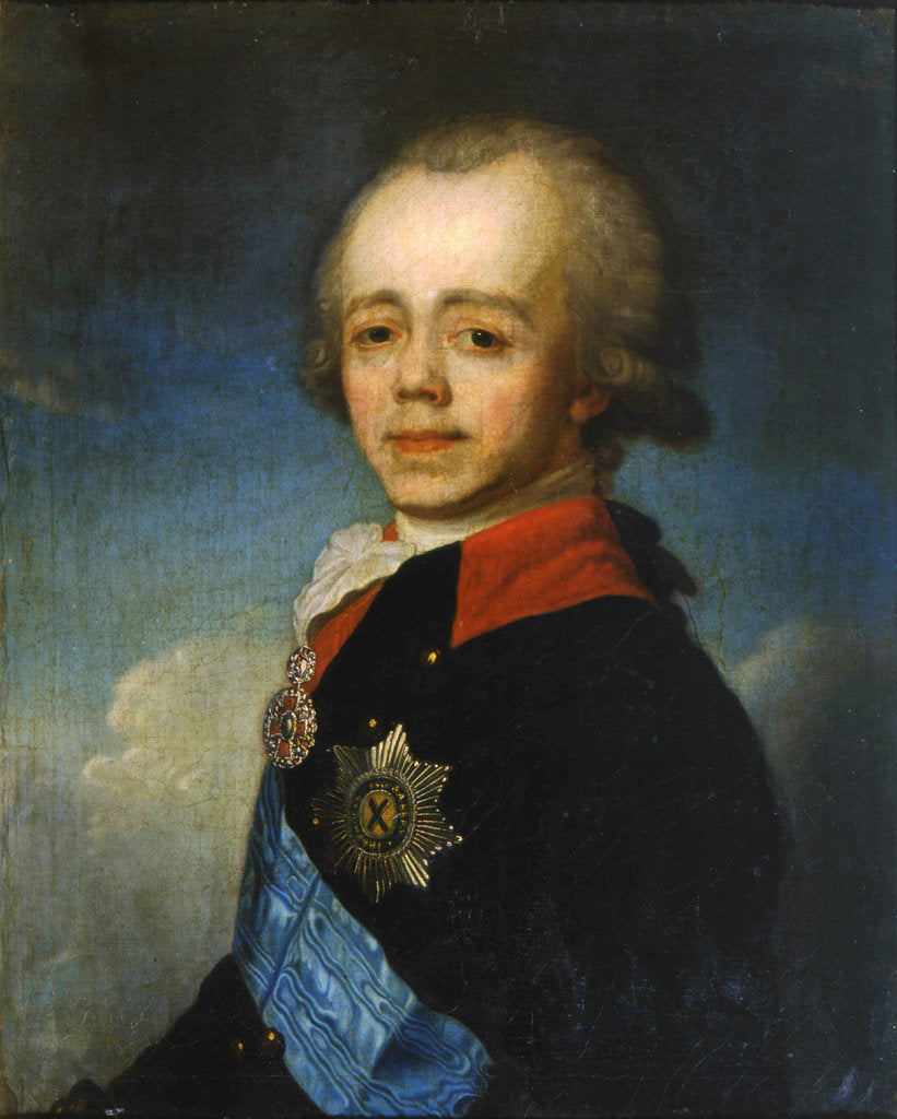 Detail of Grand Duke Pavel Petrovich of Russia, late 18th century by Jean Louis Voille