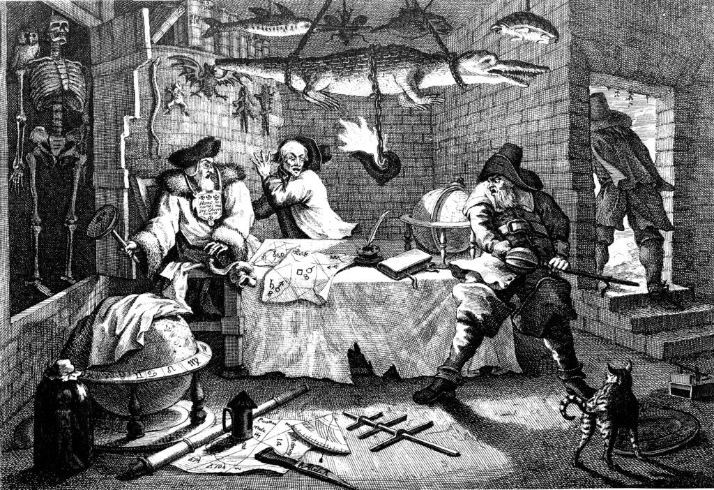 Detail of Illustration from the poem Hudibras, by Samuel Butler, 1726. by William Hogarth