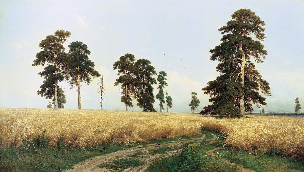 Detail of Rye Field, 1878. by Ivan Shishkin
