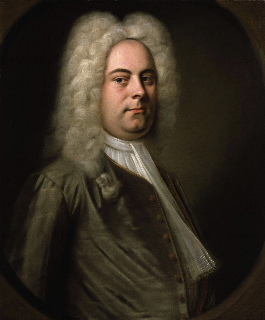 Detail of George Frideric Handel, German composer by Balthasar Denner