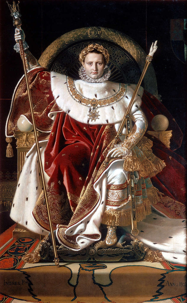 Detail of Napoleon on his Imperial Throne, 1804 by Napoleon Bonaparte I