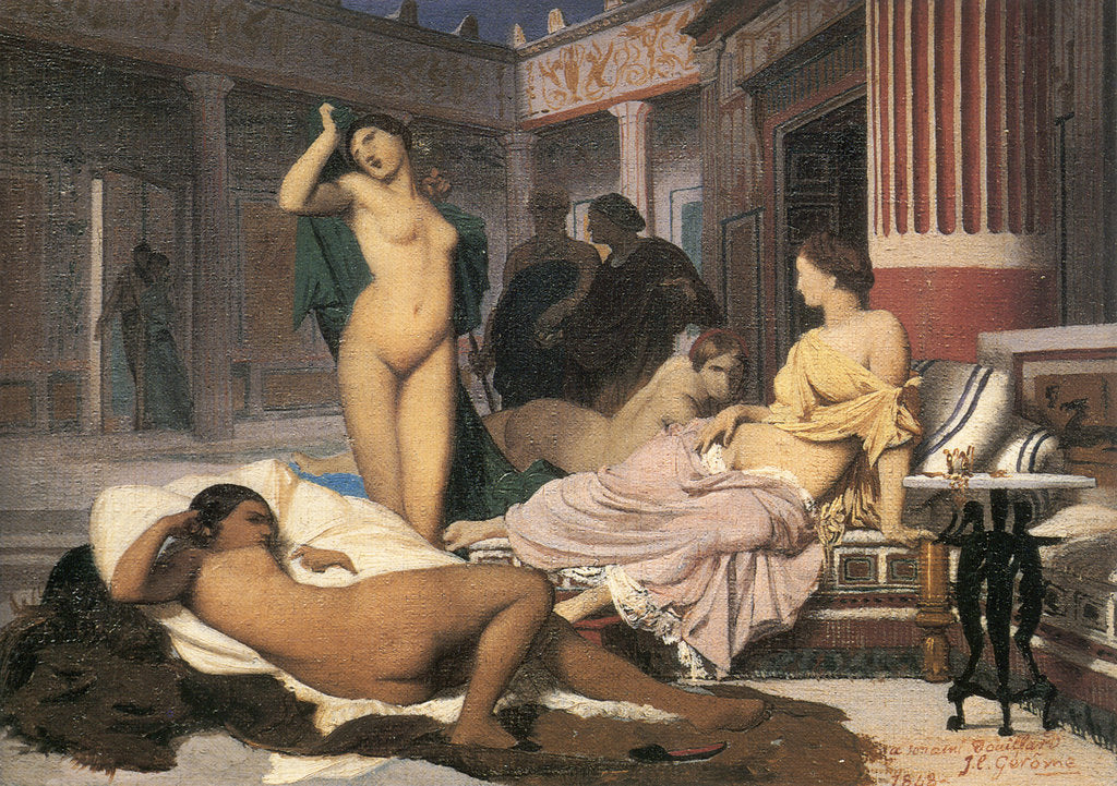 Detail of Greek Interior (sketch), 1848. by Jean-Leon Gerome