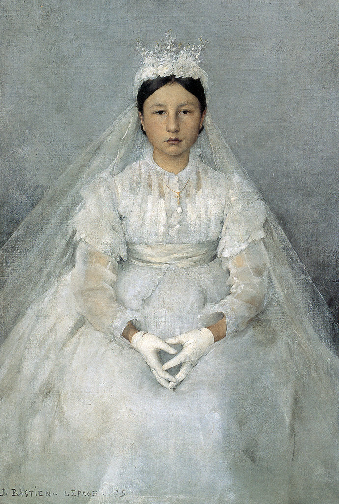Detail of The Communicant, 1875. by Jules Bastien-Lepage