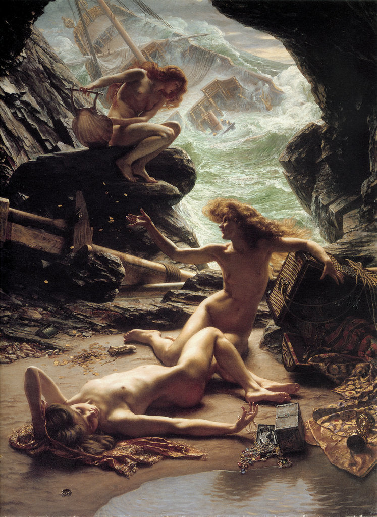 Detail of The Cave of the Storm Nymphs, 1903. by Edward John Poynter