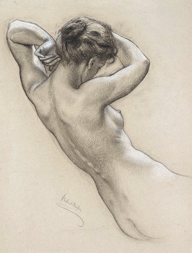 Detail of Study for a Water Nymph, late 19th or early 20th century. by Herbert James Draper