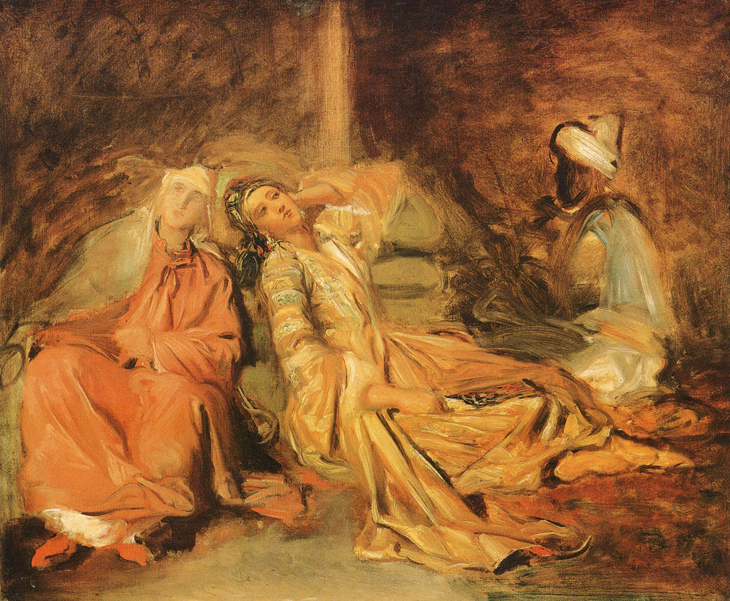 Detail of Interior of a Harem, 1856. by Théodore Chassériau