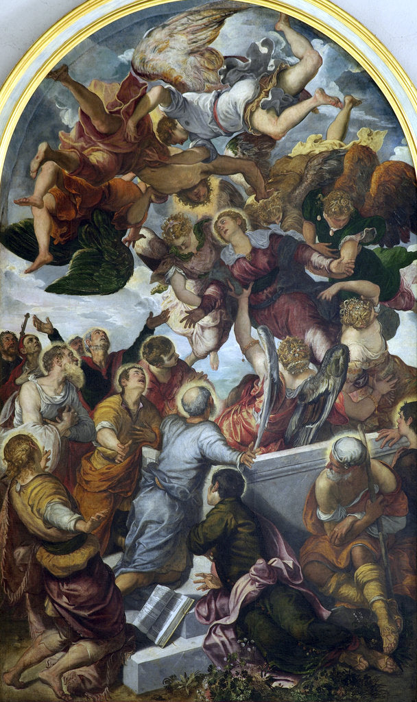 Detail of The Assumption of the Blessed Virgin Mary, c1554. by Jacopo Tintoretto
