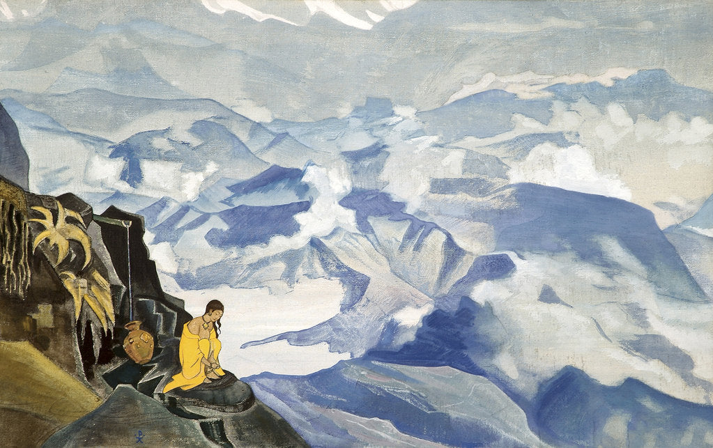 Detail of Drops of Life, 1924. by Nicholas Roerich