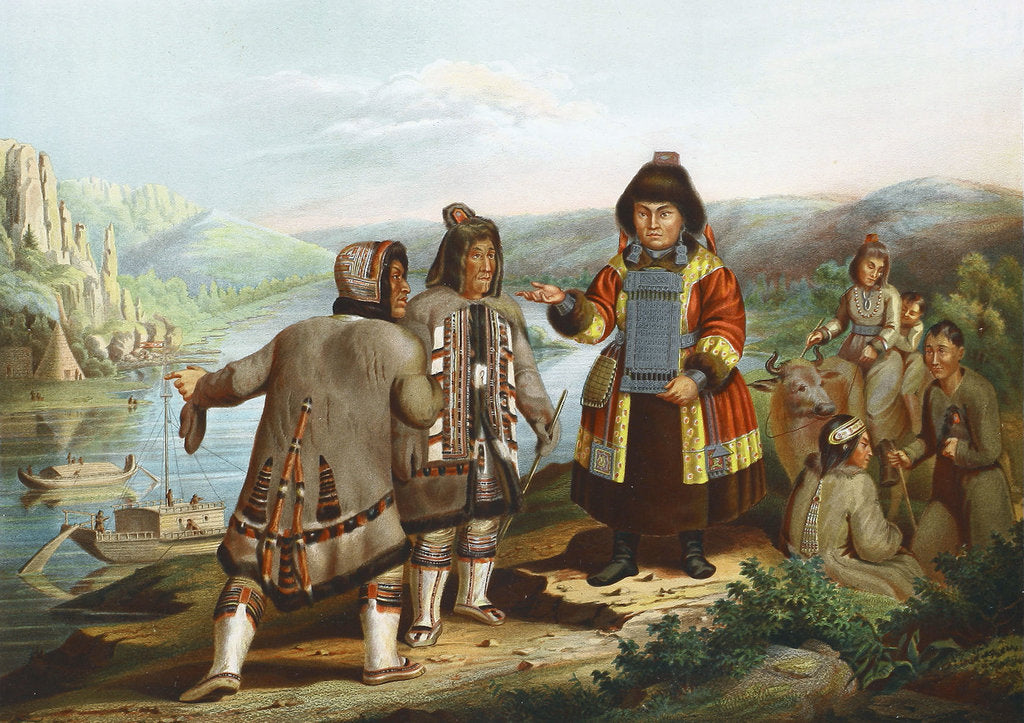 Detail of Yakuts at the Lena River, Siberia, Russia, 1862. by Anonymous