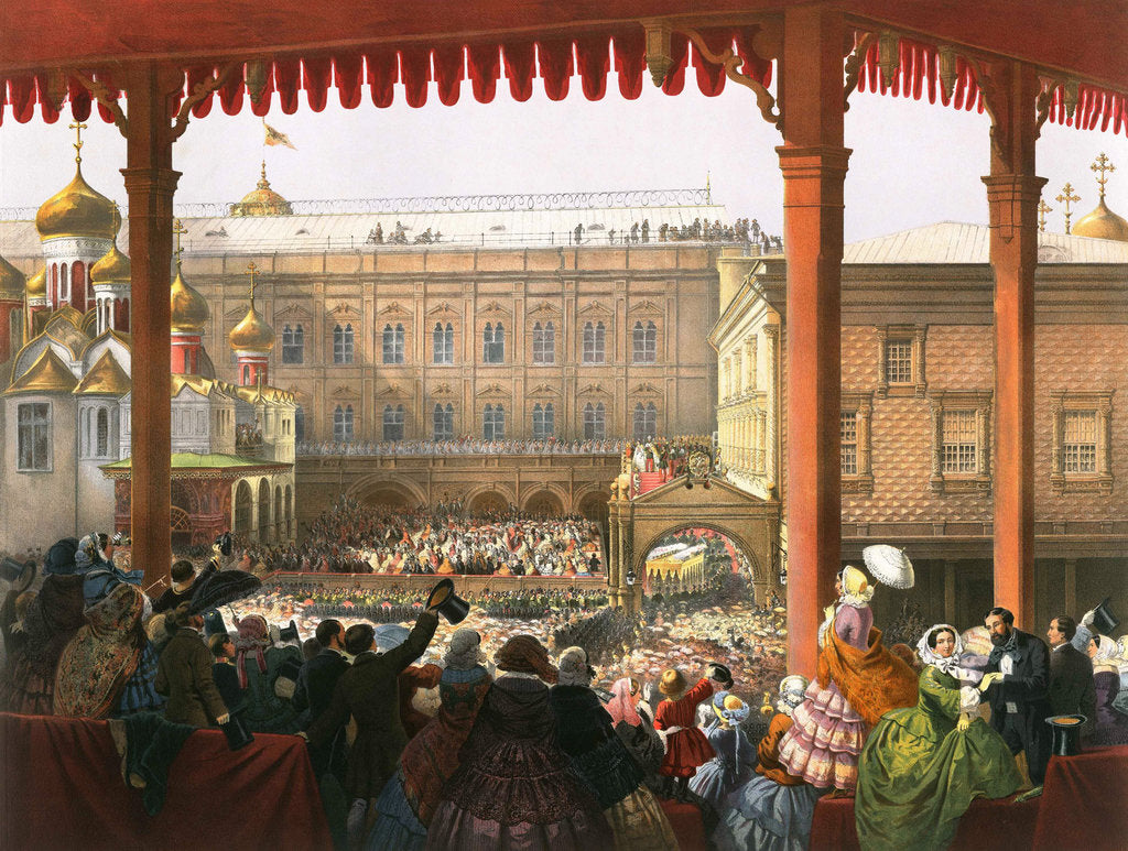 Bow to the People, Coronation of Tsar Alexander II of Russia, Moscow, 1855 (1856) by Anonymous