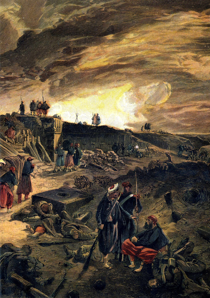 Detail of After the Taking of Malakoff on 8th September 1855, c1855. by William Simpson