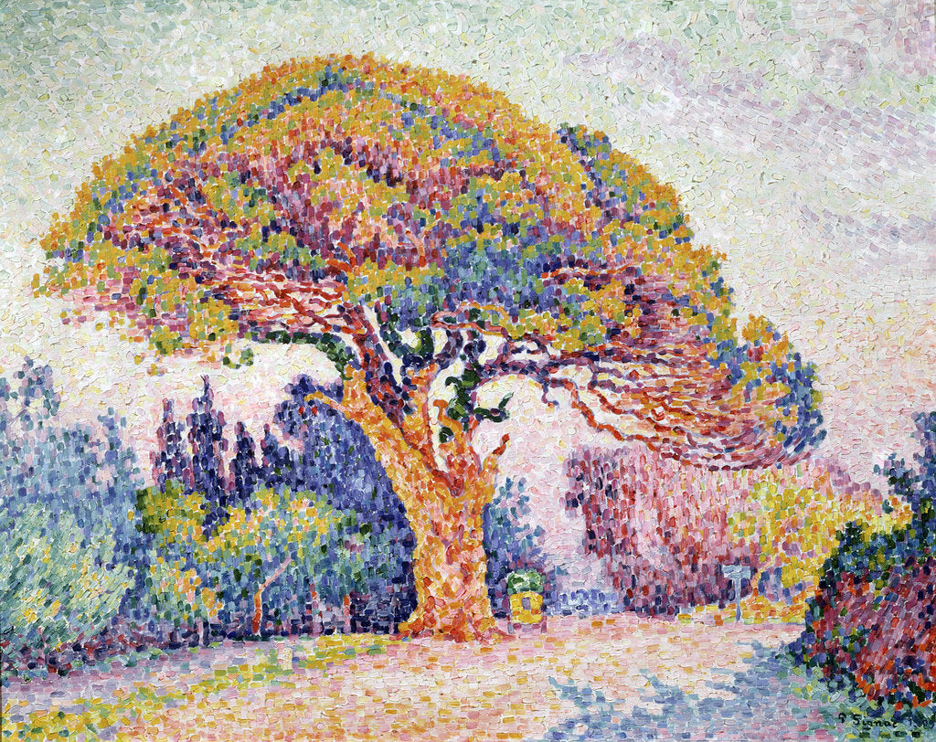 Detail of Le Pin de Bertaud at Saint-Tropez, 1909. by Paul Signac
