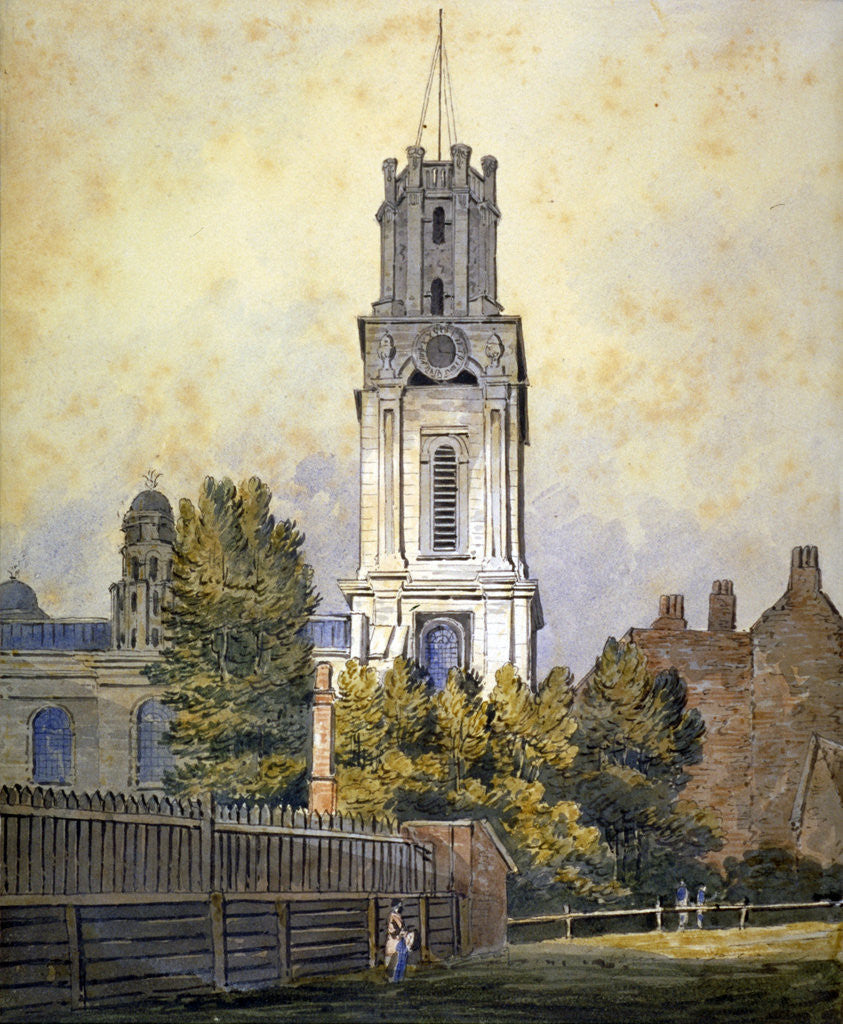 Detail of Church of St George in the East, Stepney, London by William Pearson