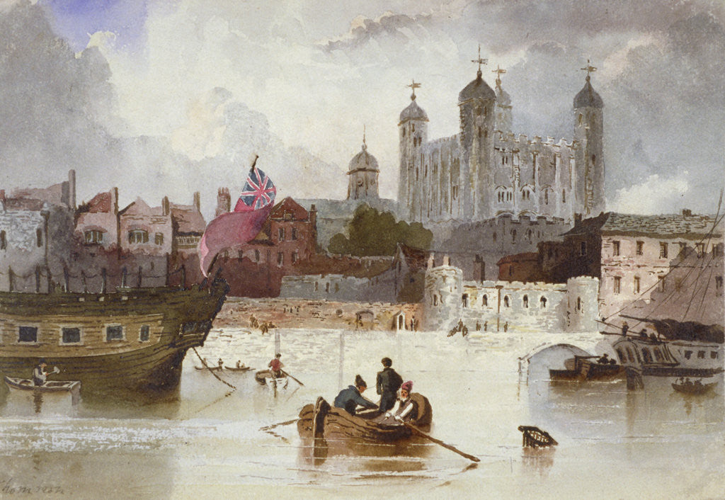 Detail of Tower of London by THOMPSON