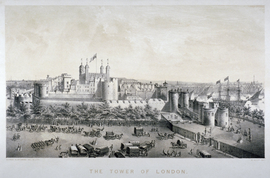 Detail of Tower of London by Alfred Slocombe
