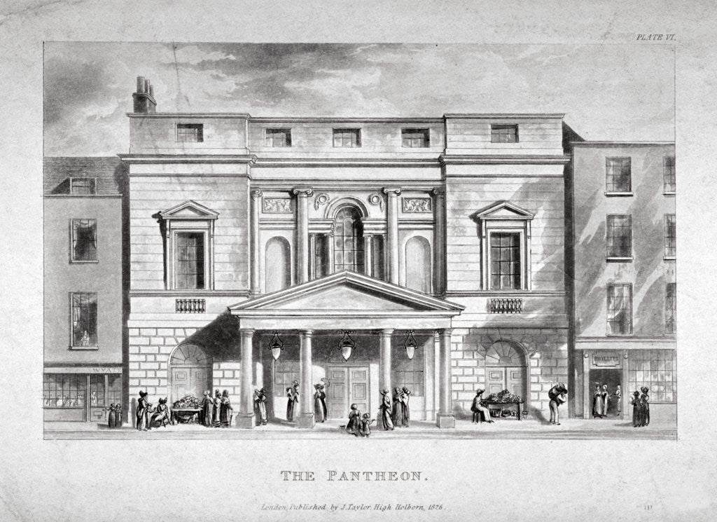 Front view of the Pantheon, Oxford Street, Westminster, London by Anonymous