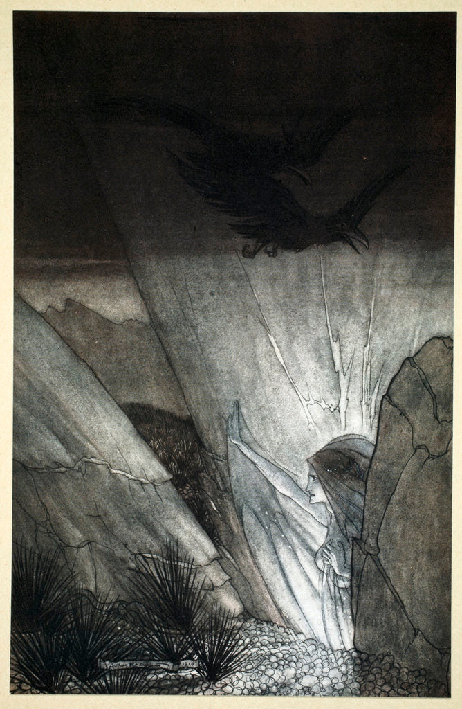Detail of Erda bids thee beware by Arthur Rackham