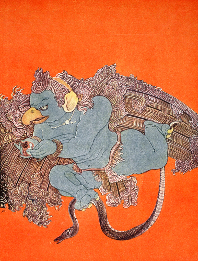 Detail of Garuda by Nandalal Bose