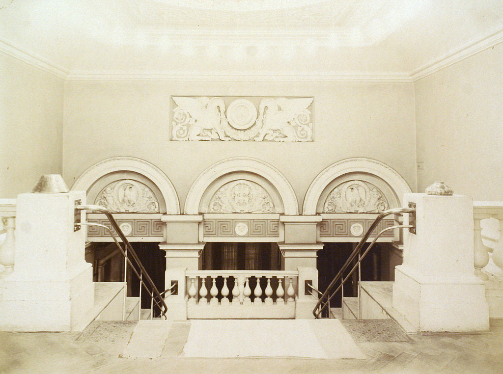 Detail of Main staircase, House of the Association of Literature and Arts, Russia, 1900s by Unknown