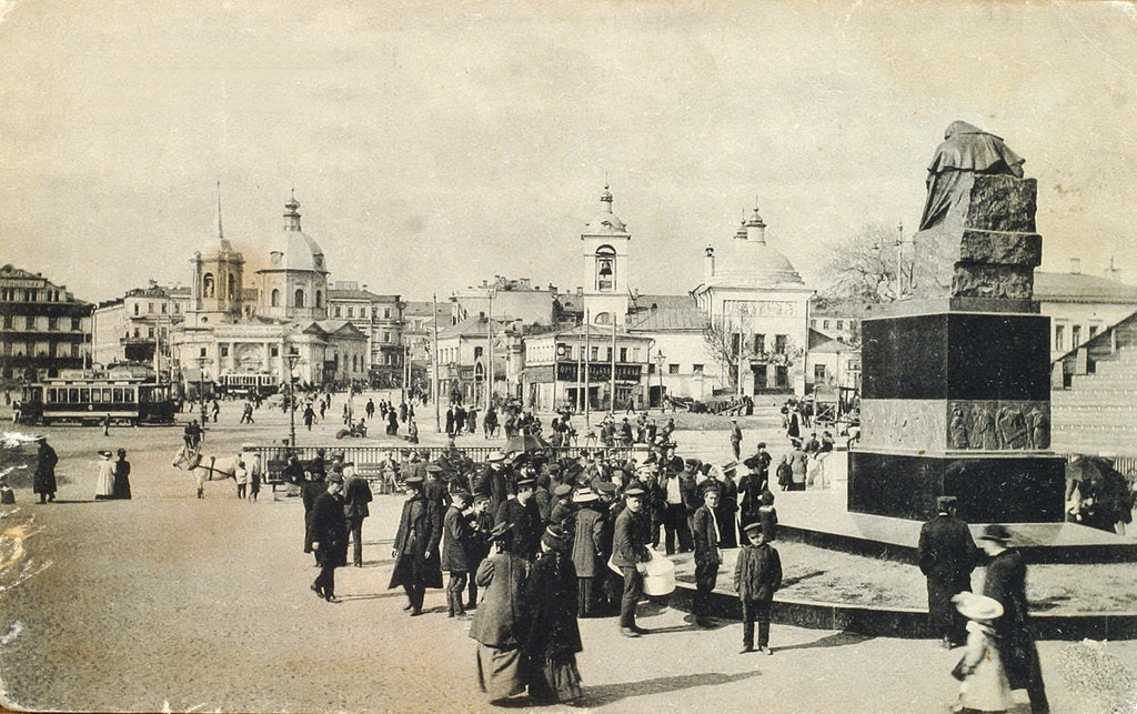 Detail of Arbat Square, Moscow, Russia, 1913 by Unknown