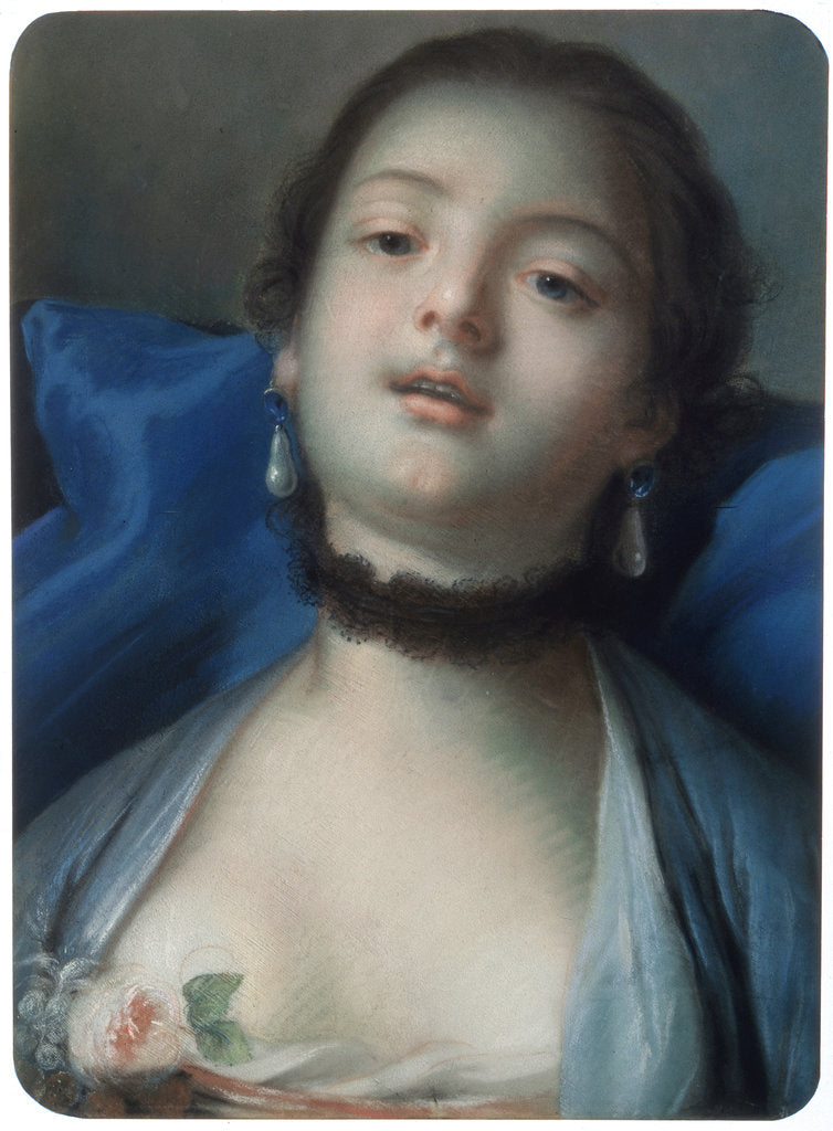 Detail of Female Head, 18th century by François Boucher