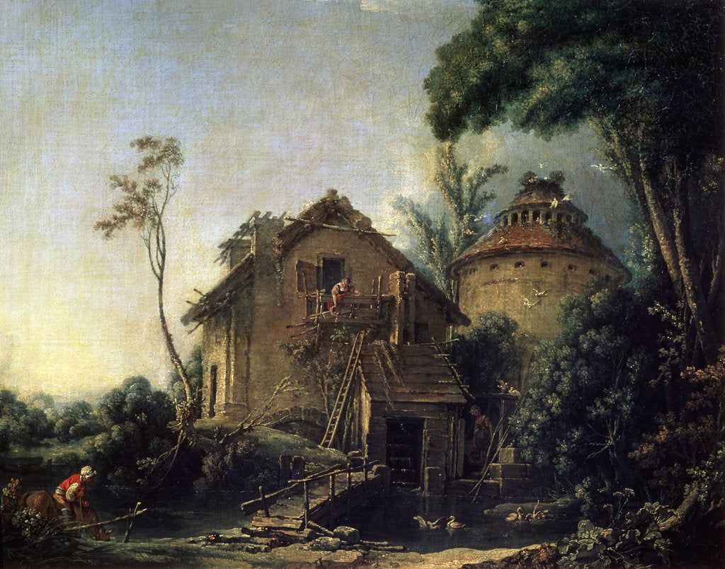 Detail of The Windmill, 1752. by François Boucher